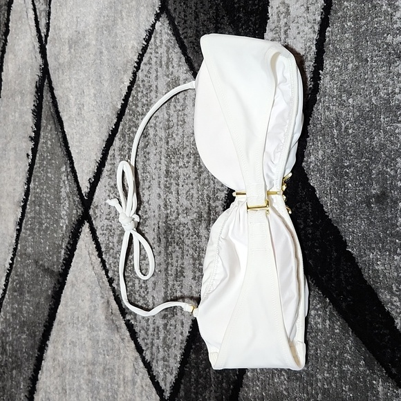 VICTORIA SECRET 2013 RHINESTONES METAL ACCENT HALTER BANDEAU BIKINI SWIMSUIT - Picture 8 of 16